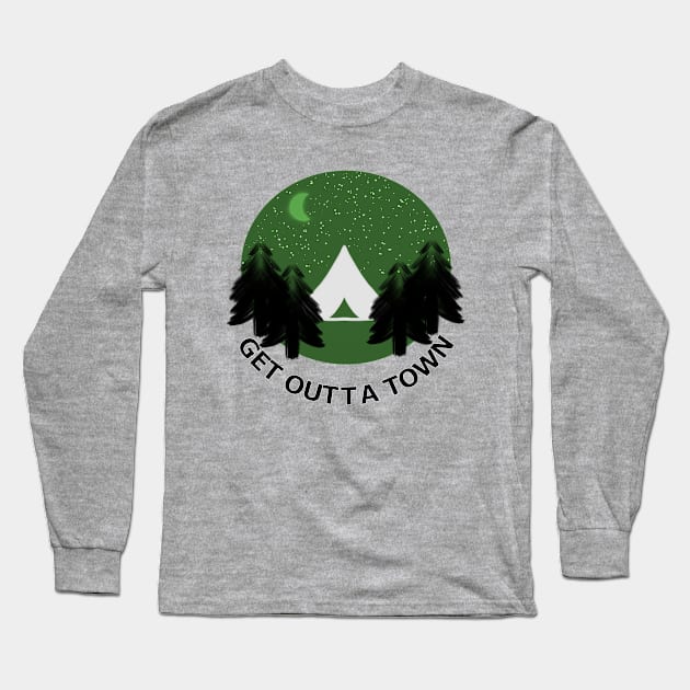 Get Outta Town Long Sleeve T-Shirt by Jam Jar Creations